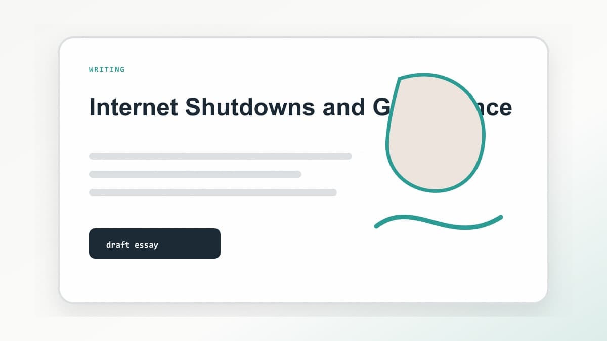 Internet Shutdowns Are Bad Governance Disguised as Security cover